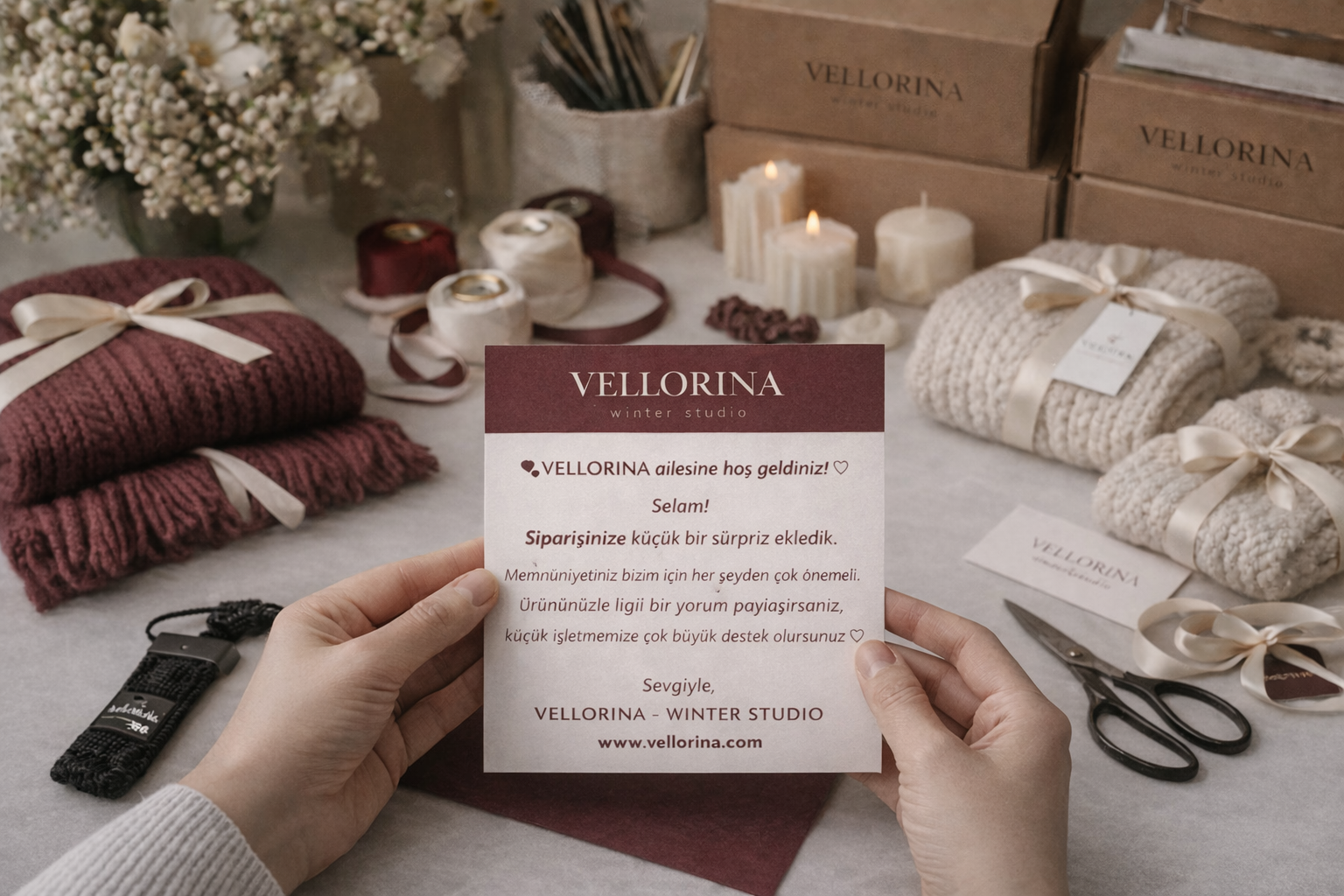 VELLORINA el örgüsü hediye kartı